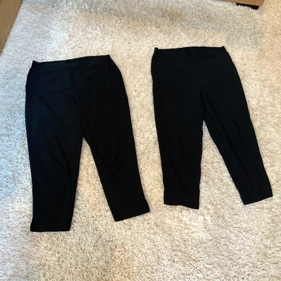 a new day Pants - A New Day Black L X 2 Pair Black Lightweight Pants Travel Outdoor Essential